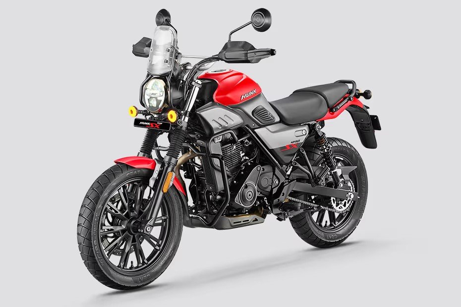 Hero Hunk 440 SX sports naked bikes, roadster bikes engine and transmission chassis and suspension $