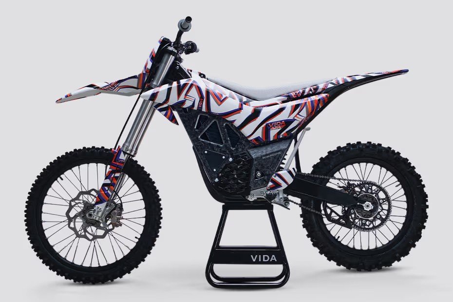 Vida MX7 Racing Concept electric bikes, dirt bikes, off road bikes battery, motor and charging chassis and suspension $